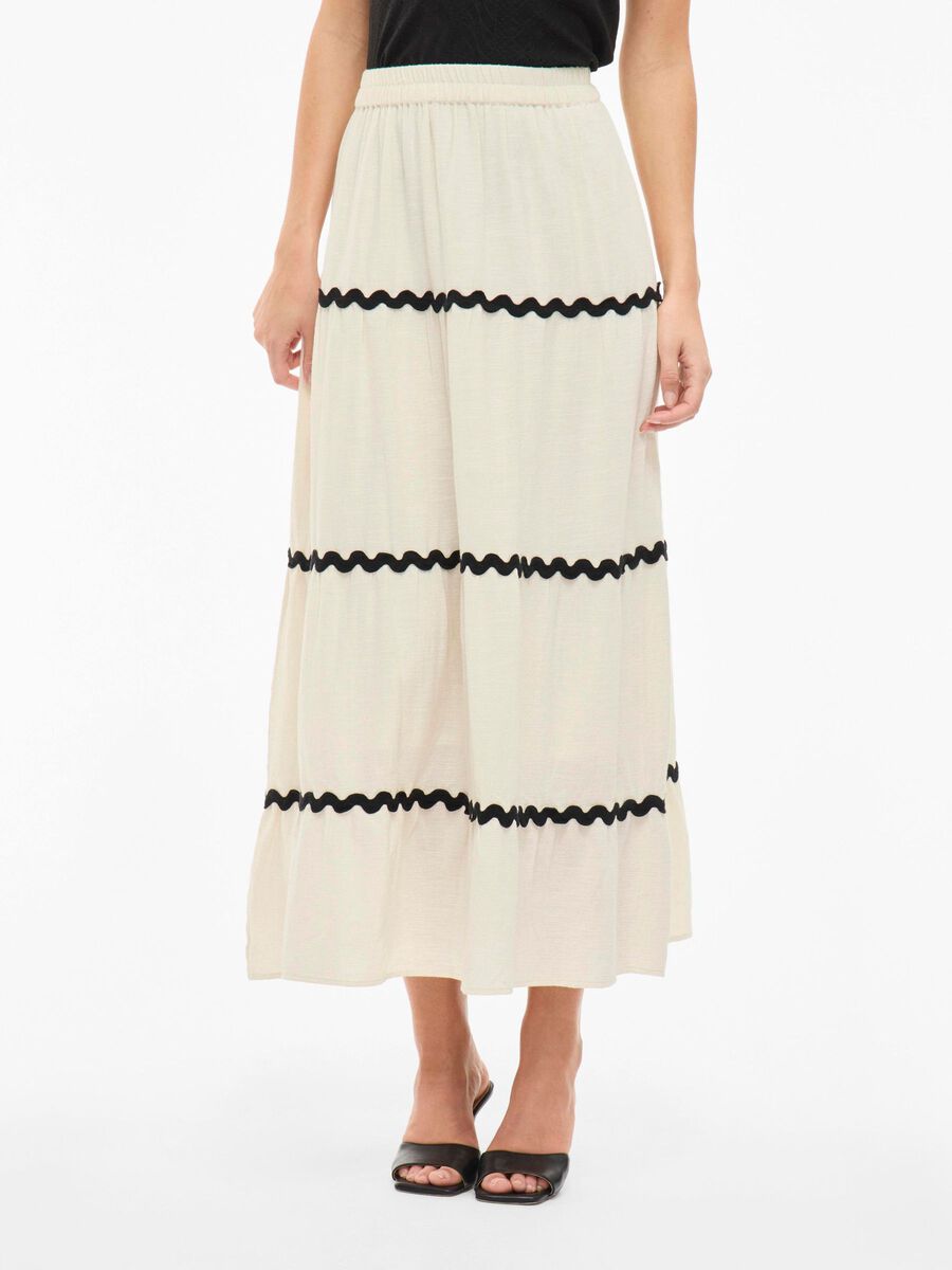 Manda High Waisted Maxi Skirt (Birch)