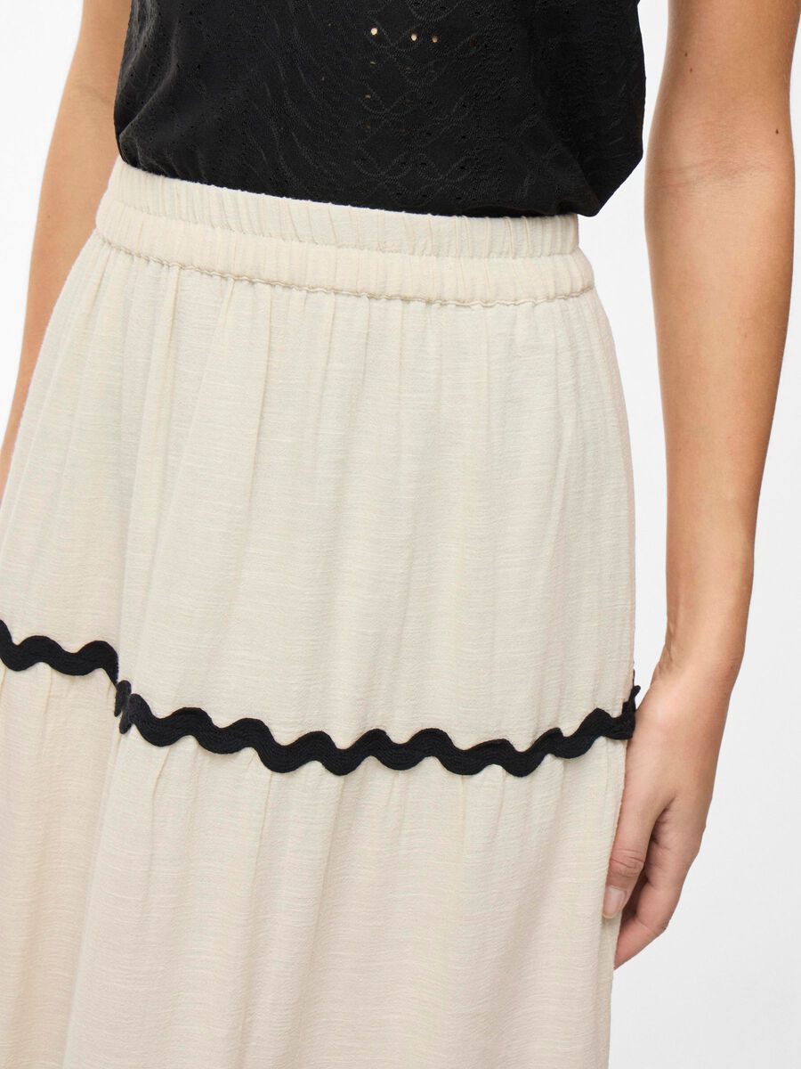 Manda High Waisted Maxi Skirt (Birch)