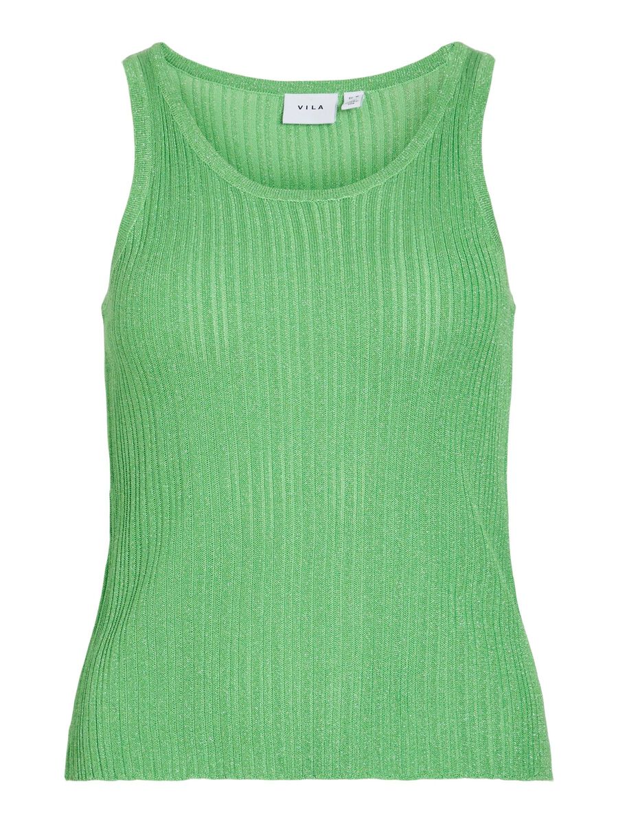 Fallon Knitted Vest Top (Summer Green)