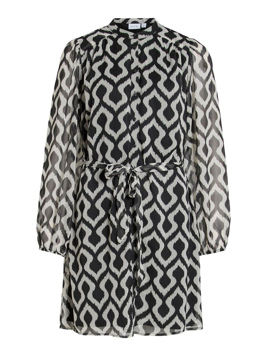 Allie Long Sleeve Mini Dress (Black Beauty/Retro Birch)