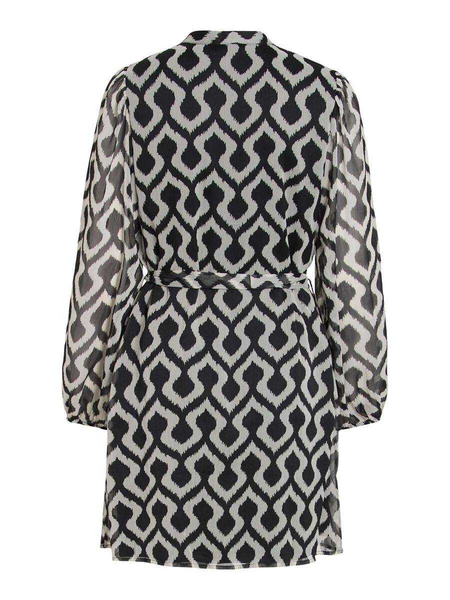 Allie Long Sleeve Mini Dress (Black Beauty/Retro Birch)