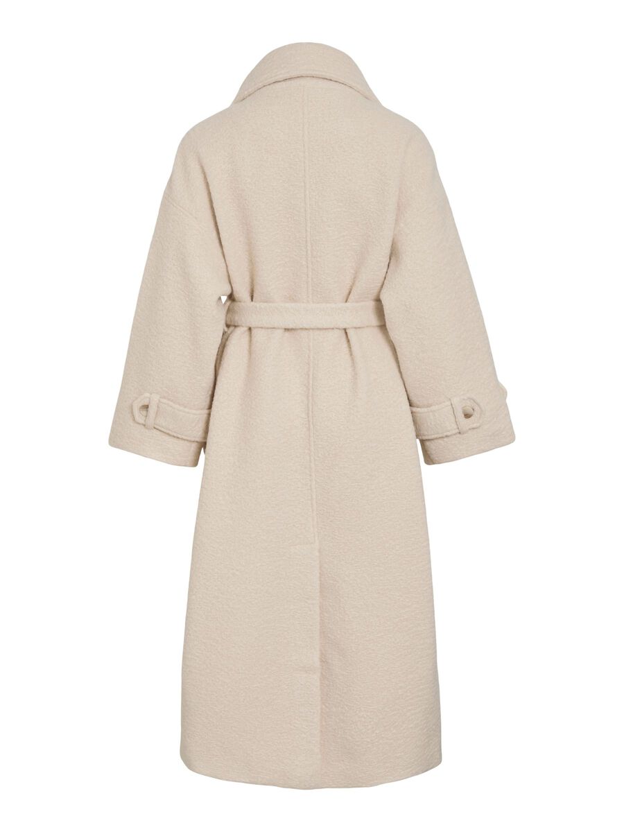 Kera Boucle Belted Coat (Birch)