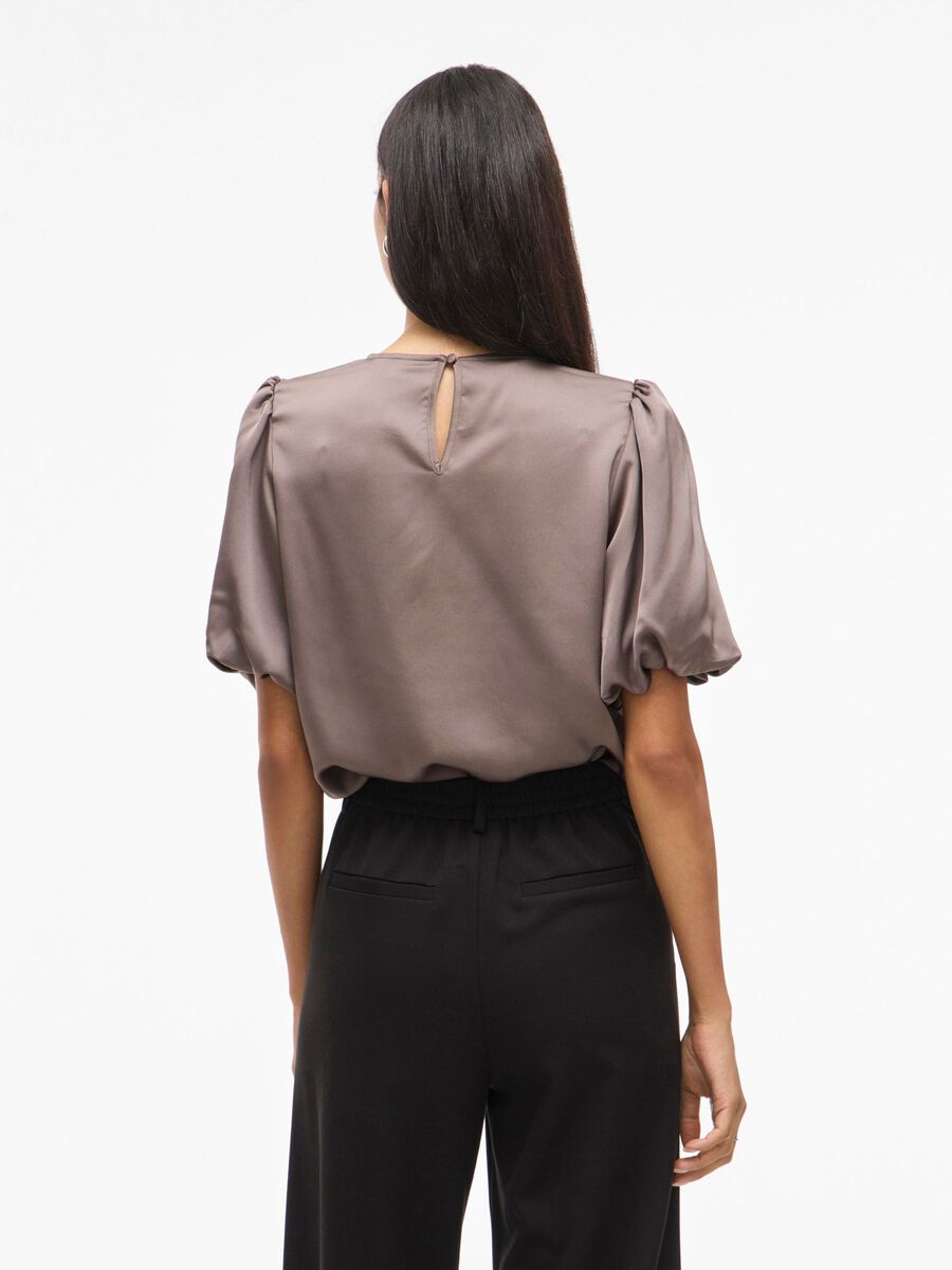 Vanessa Puff Sleeve Top (Falcon)