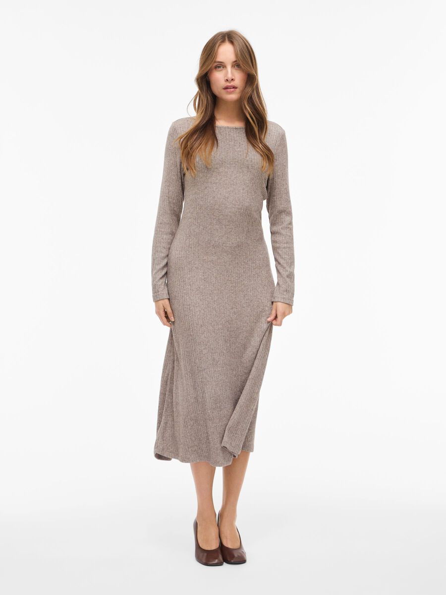 Demi Midi Dress (Coffee Bean)