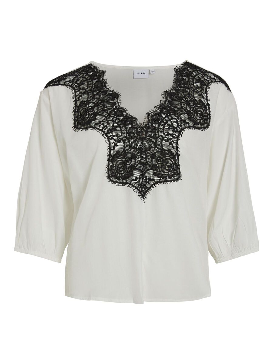 Karina Lace Top (Snow White/Black)