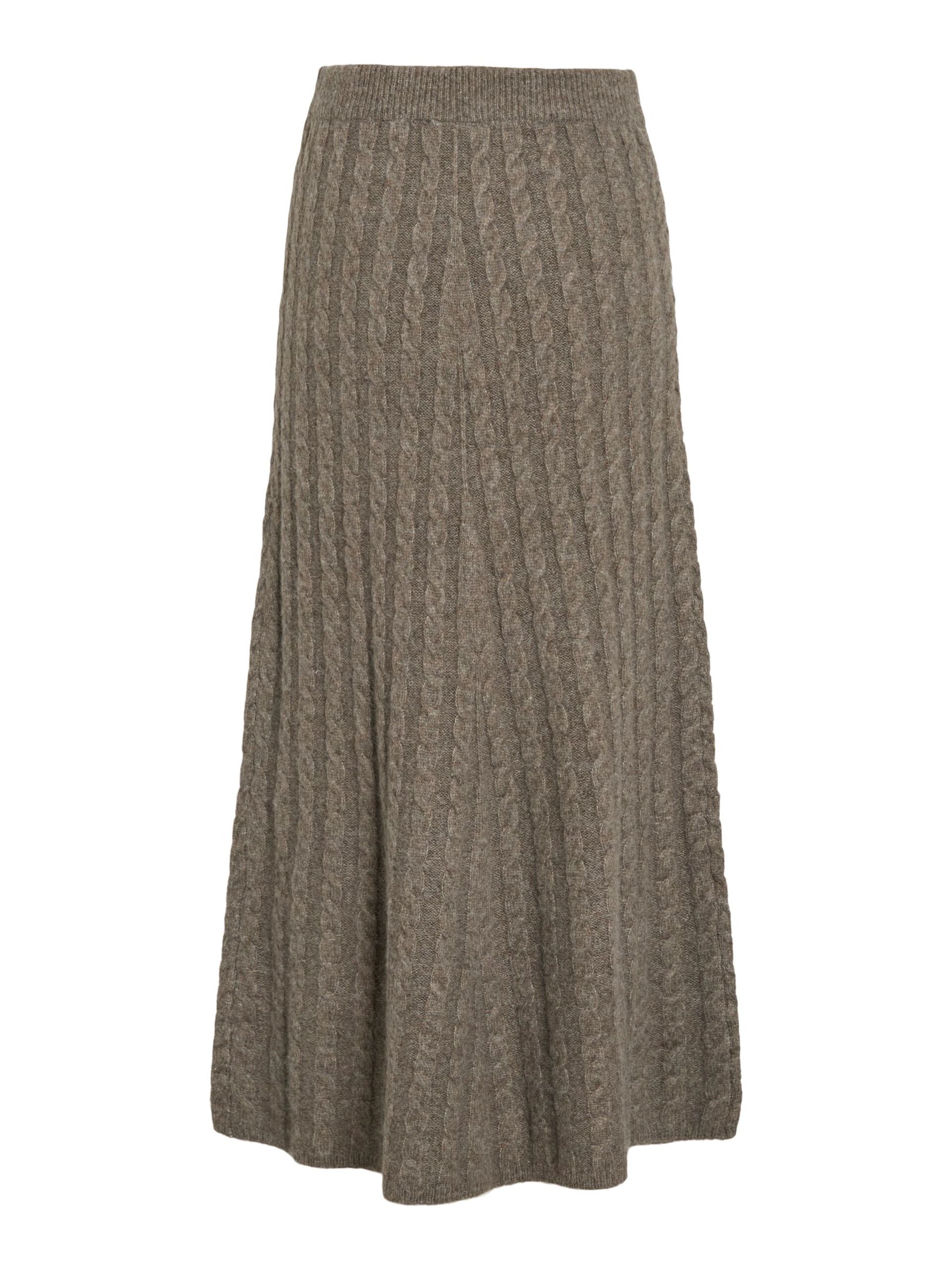 Daisy Knit Ankle Skirt (Falcon/Melange)