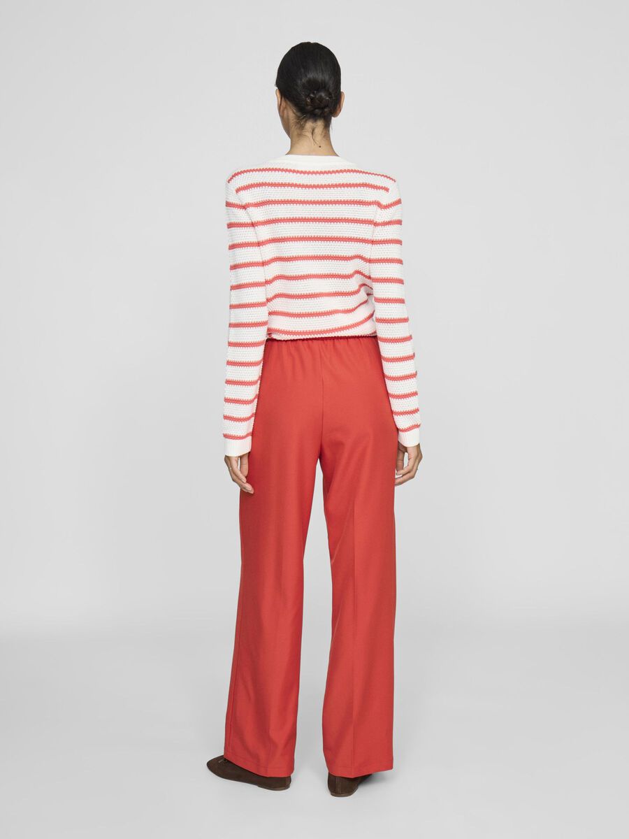 Oberon Wide Leg Pants (Aurora Red)