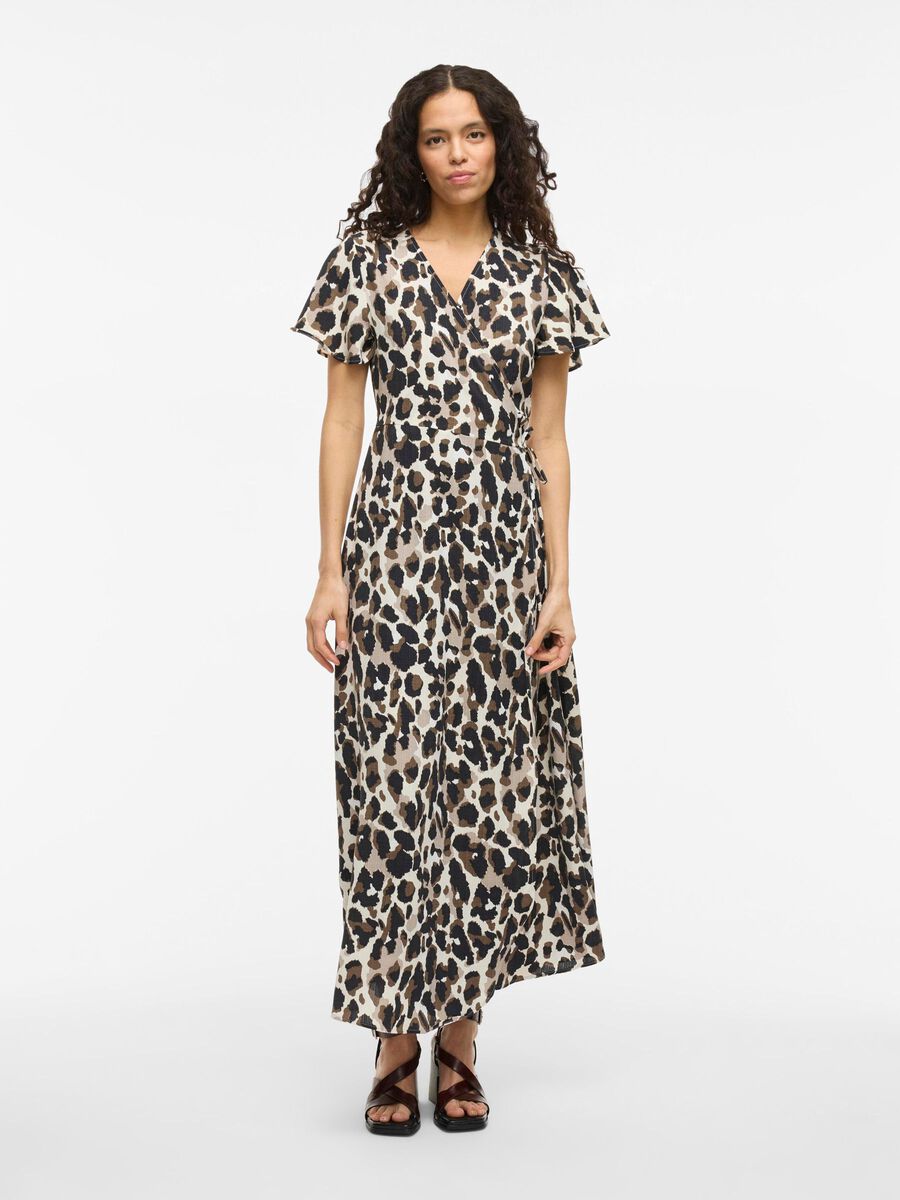 Viv Wrap Maxi Dress (Birch/Astrid)