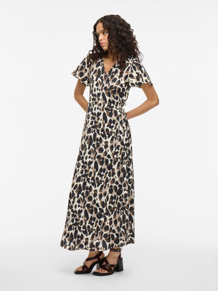 Viv Wrap Maxi Dress (Birch/Astrid)
