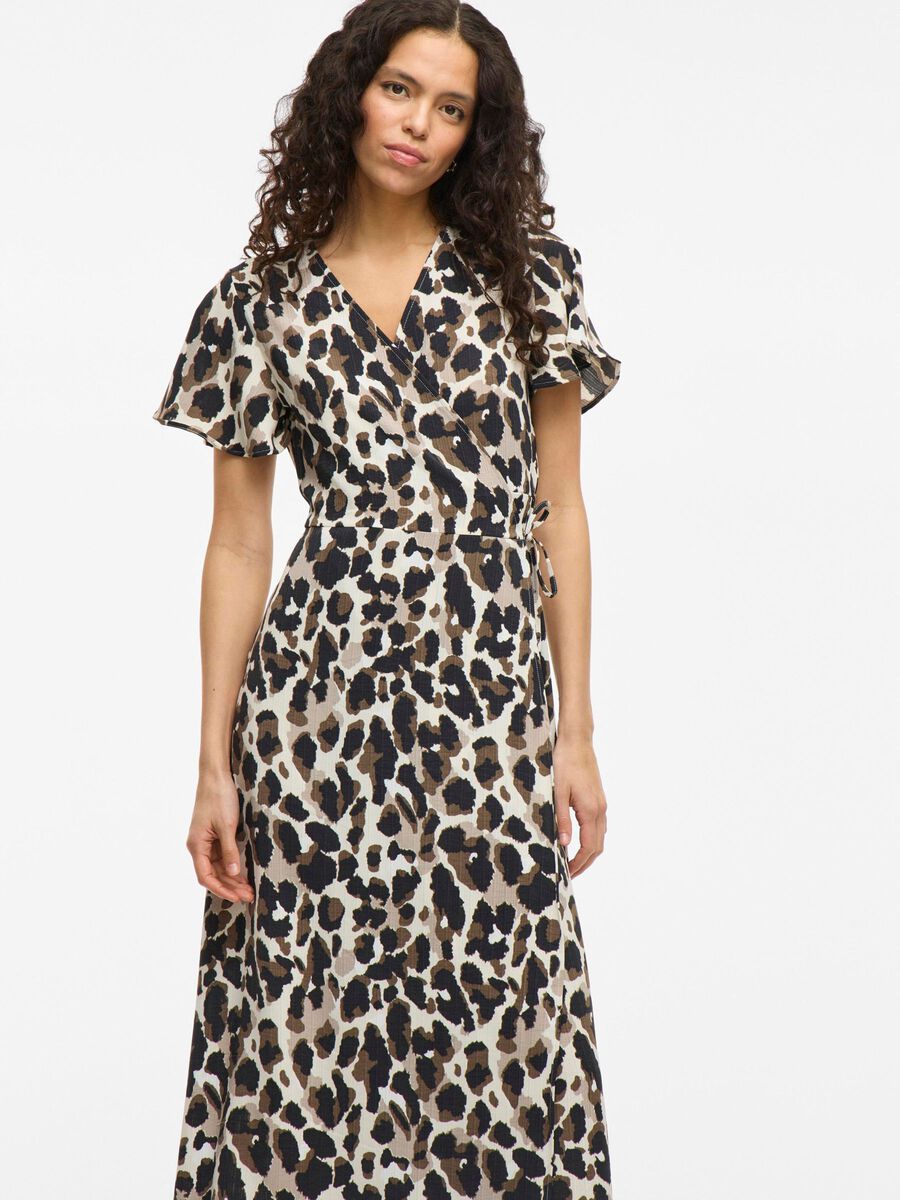 Viv Wrap Maxi Dress (Birch/Astrid)