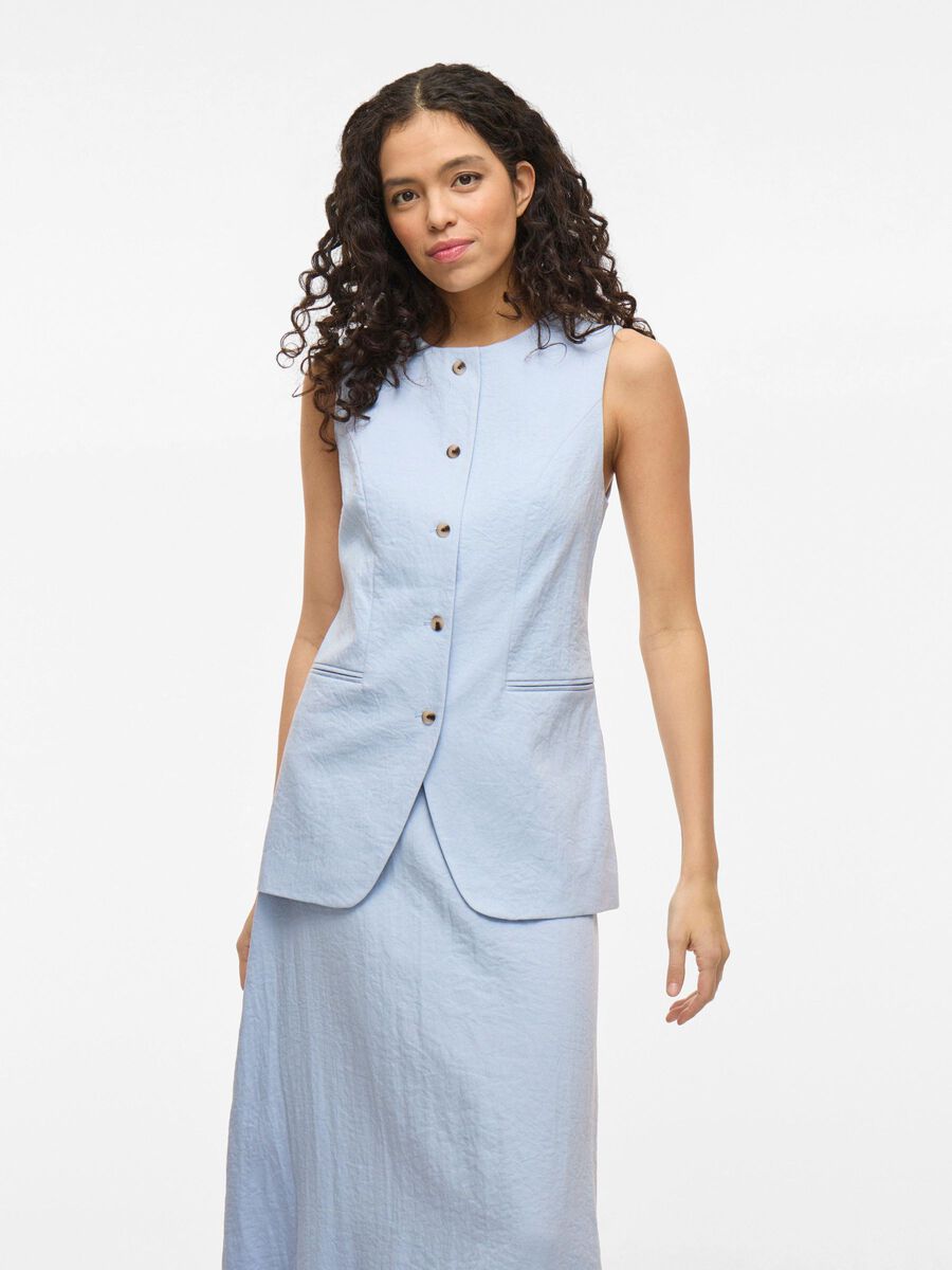 Frankie Tailored Waistcoat (Kentucky Blue)
