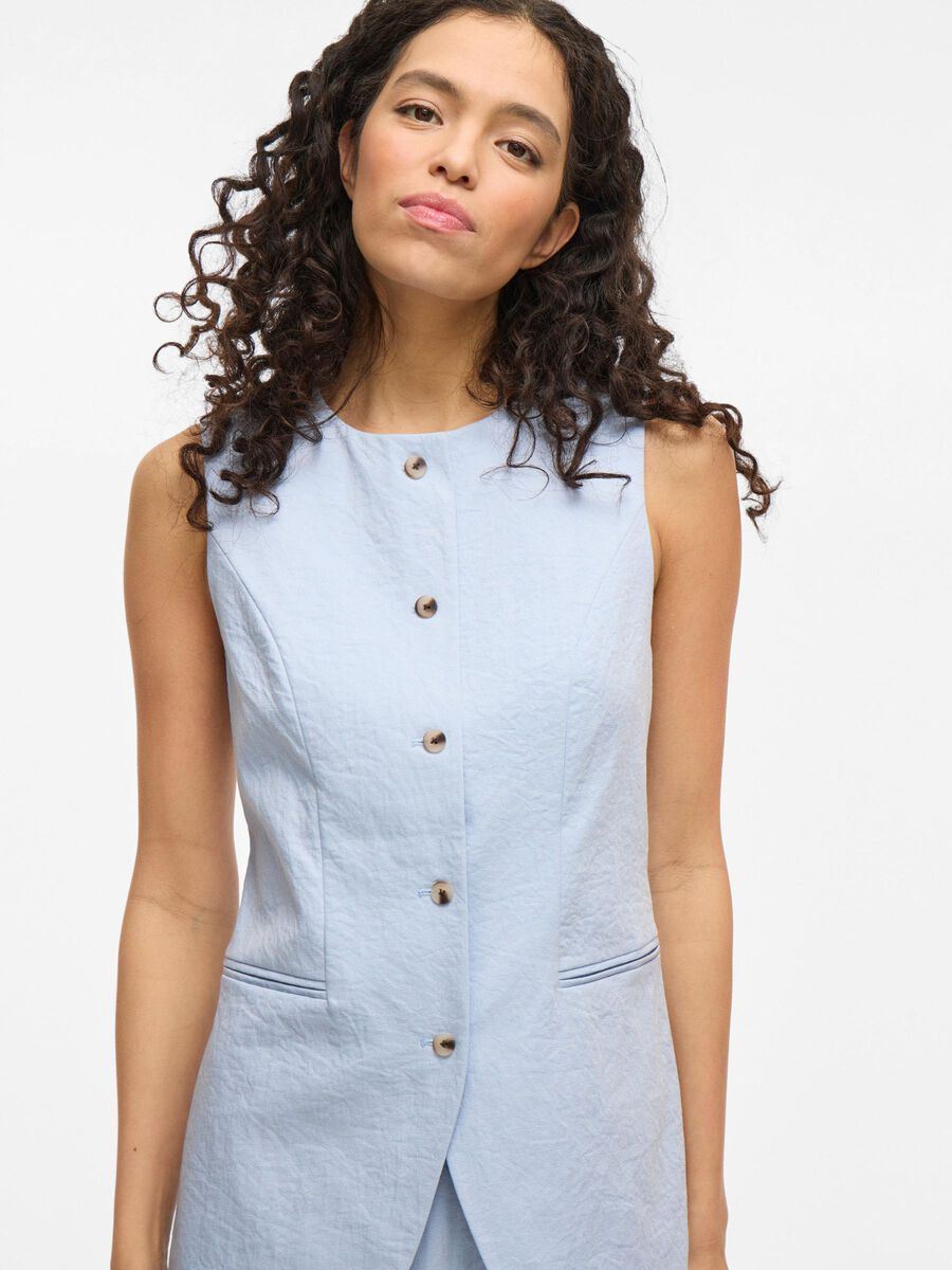 Frankie Tailored Waistcoat (Kentucky Blue)