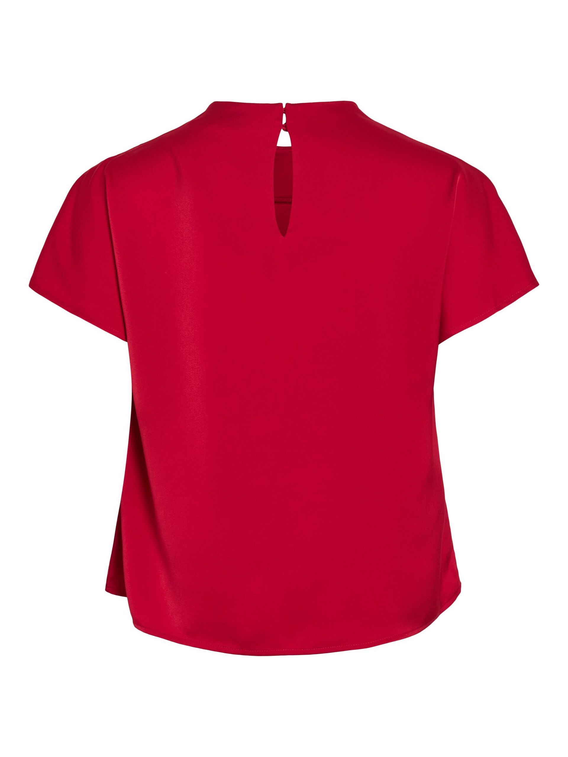 Mina Funnel Neck Top (Jester Red)