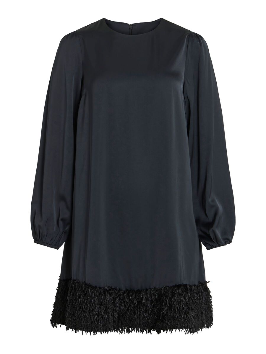 Veer Long Sleeve Mini Dress (Black Beauty)