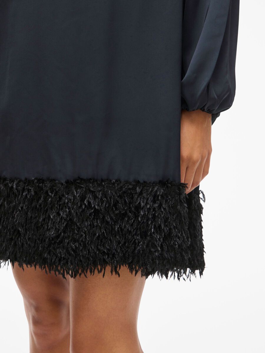 Veer Long Sleeve Mini Dress (Black Beauty)