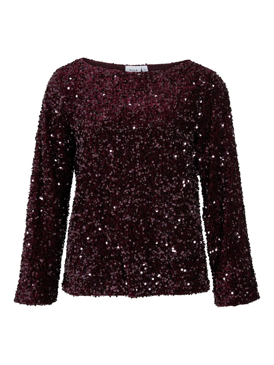 Violet Sequin Top (Fig)