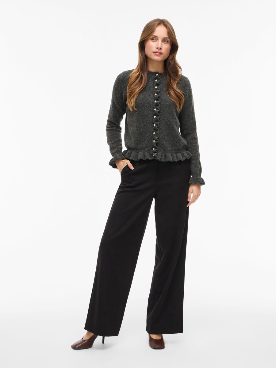 Julia Knit Cardigan (Medium Grey Melange)