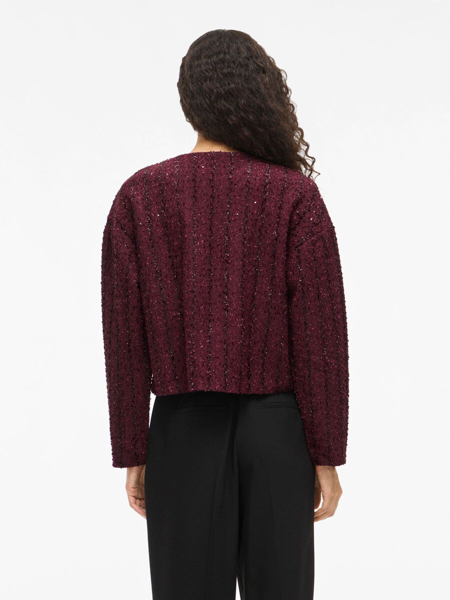 Otta Bow Detailed Cardigan (Fig/Black Bows)