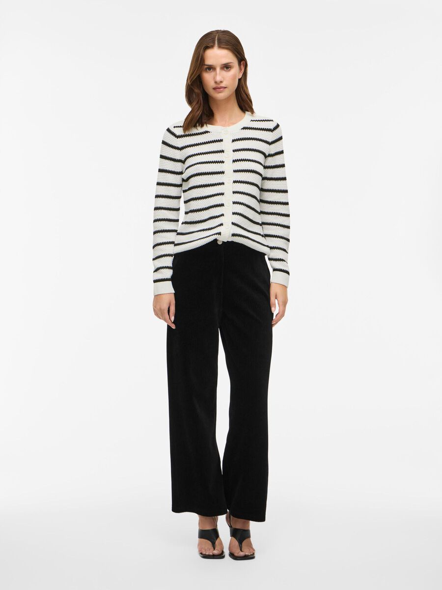 Dora Cardigan (White/Black)