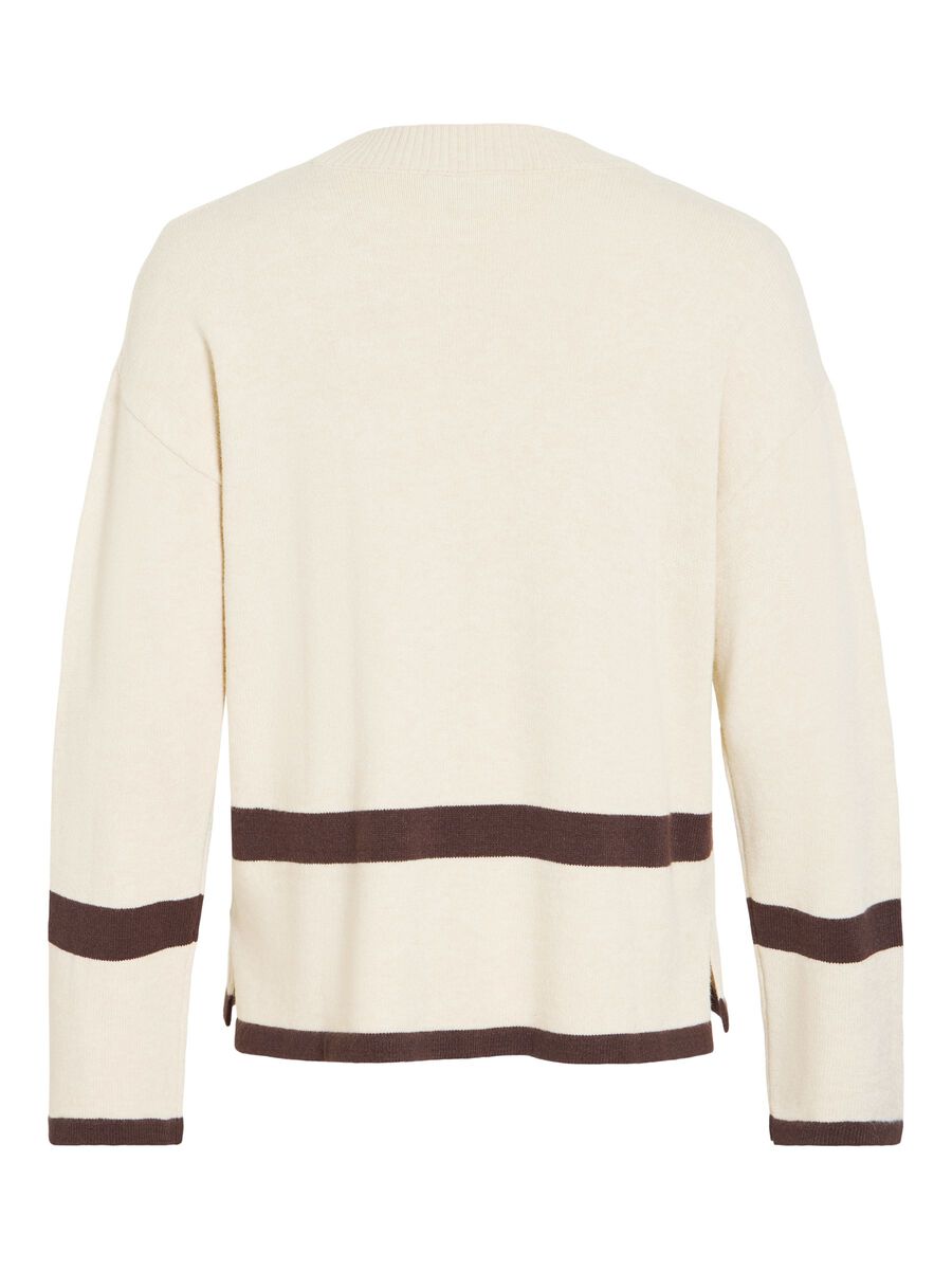 Sonia Oversized Jumper (Cream/Coffee Bean)