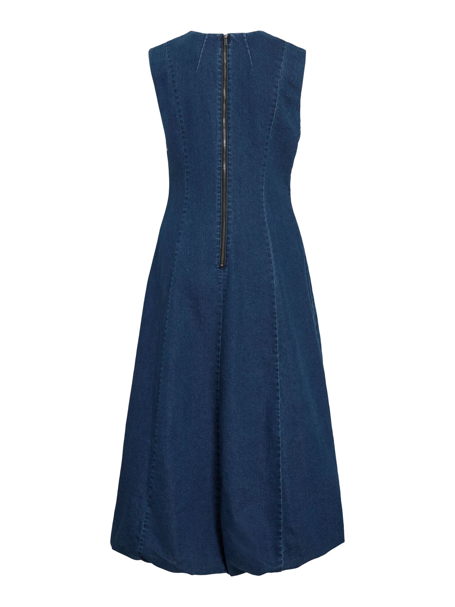Amanda Denim Ankle Dress (Dark Blue Denim)