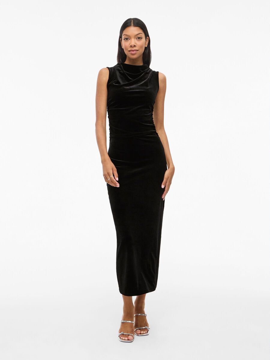 Valerie Sleeveless Maxi Dress (Black)
