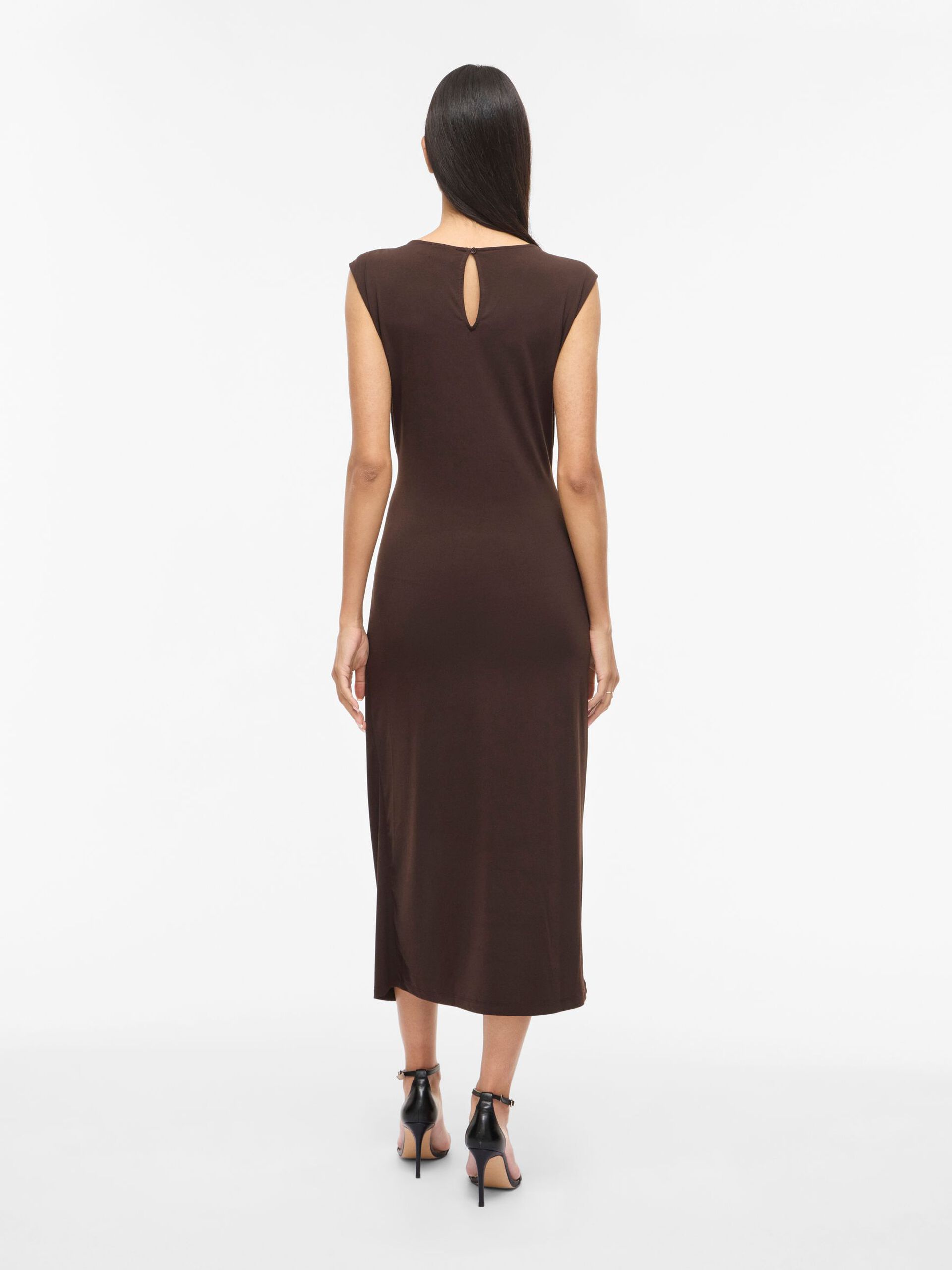 Justine Midi Dress (Brown)