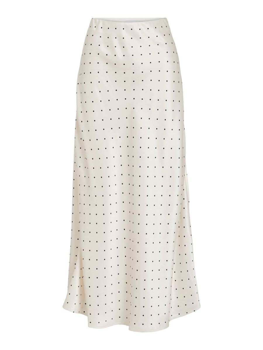 Fia Midi Skirt (Cloud Dancer/Black Dots)