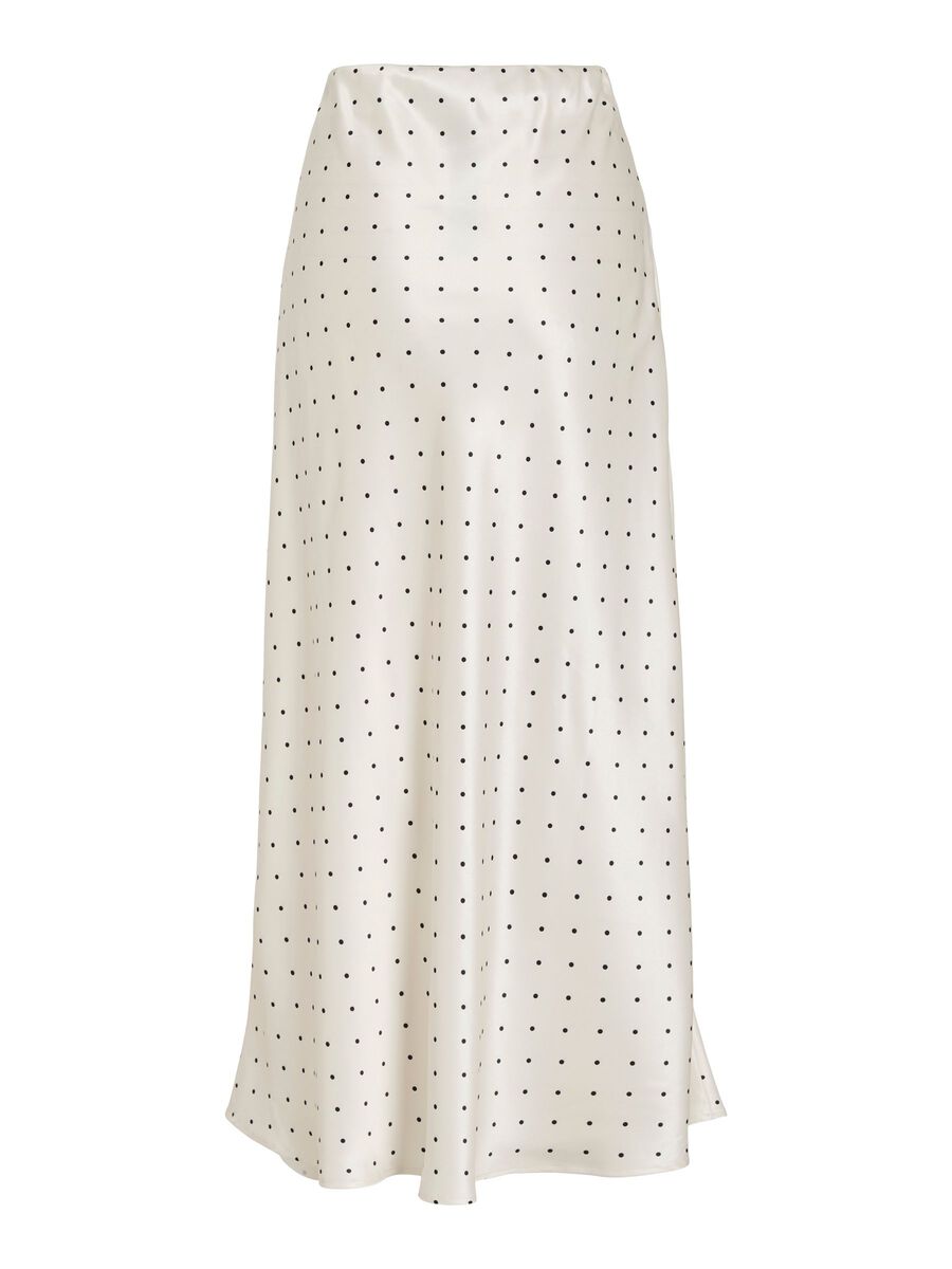 Fia Midi Skirt (Cloud Dancer/Black Dots)