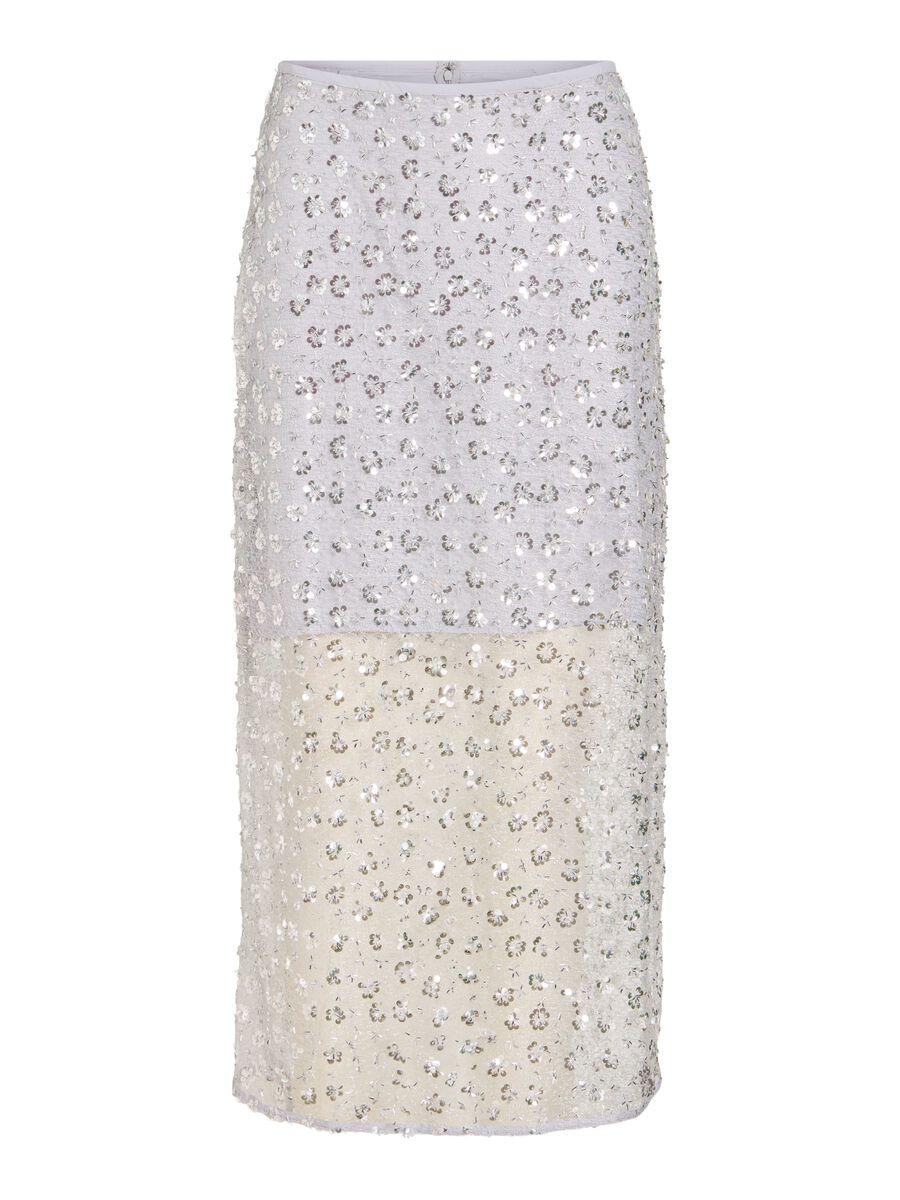 Liza Midi Skirt (Silver)