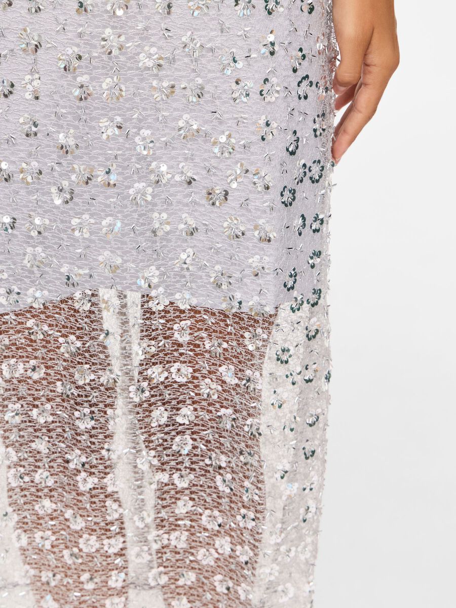 Liza Midi Skirt (Silver)