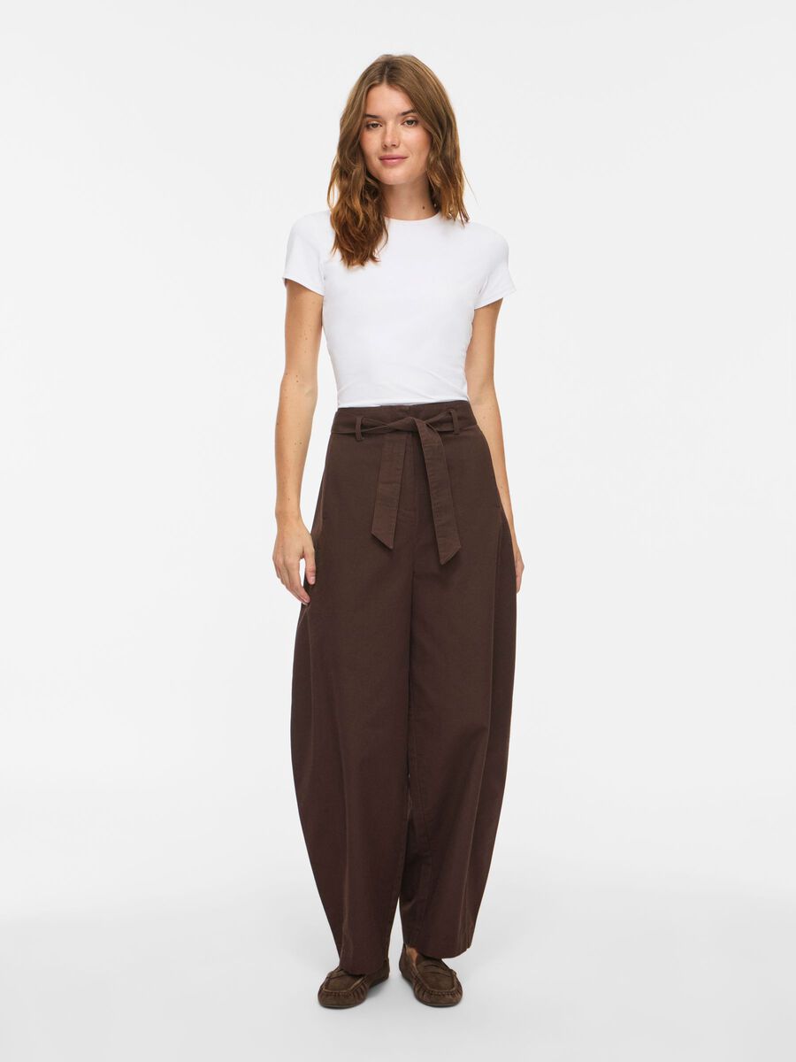 Lily Barrel Pants (Coffee Bean)