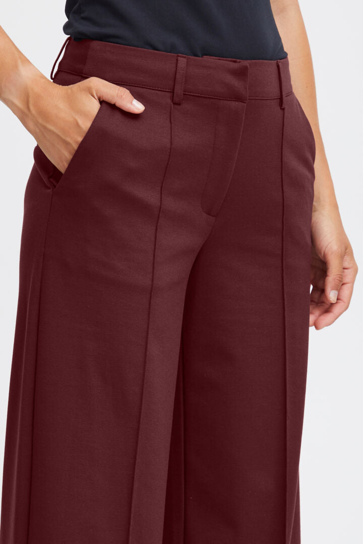 KATHY WIDE LEG TROUSERS (PORT ROYALE)