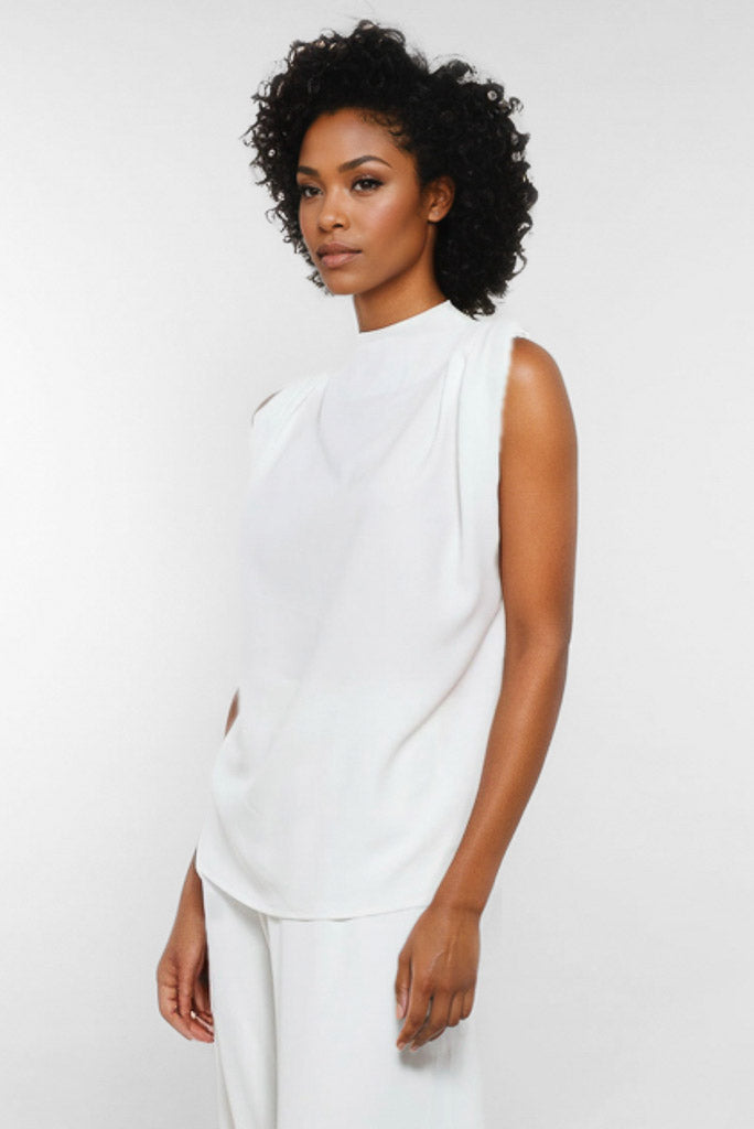 Dyappi Sleeveless Top (Natural White)