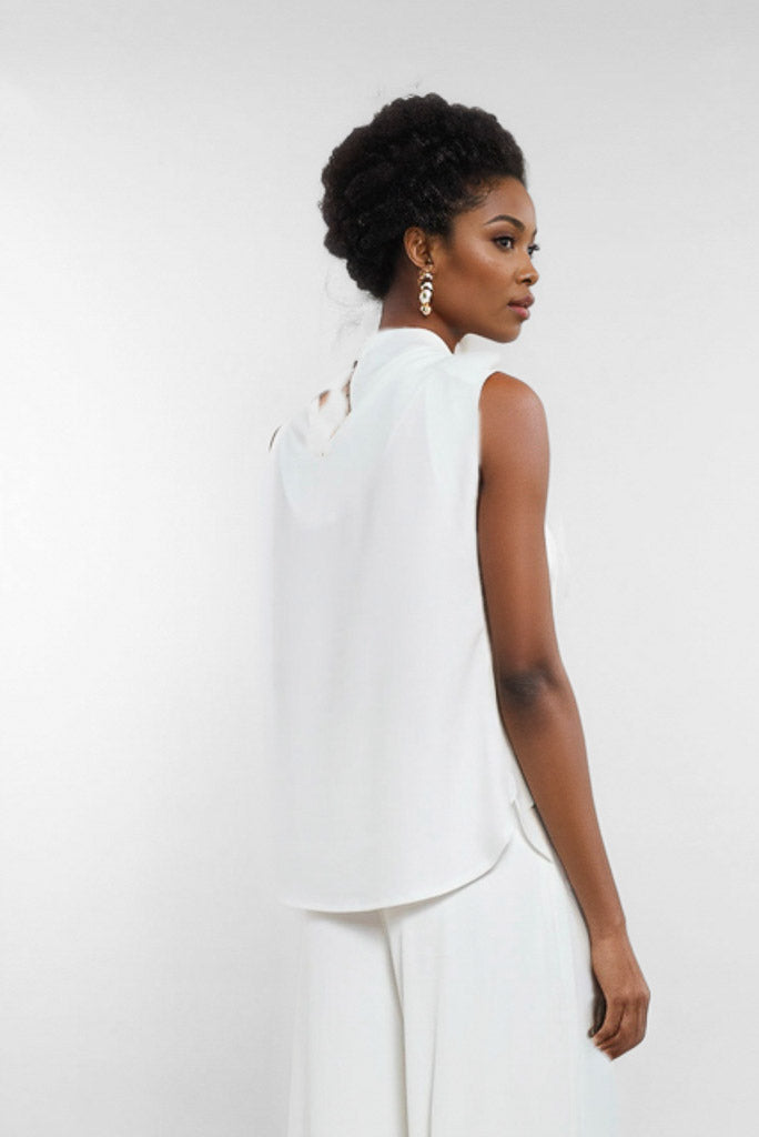 Dyappi Sleeveless Top (Natural White)