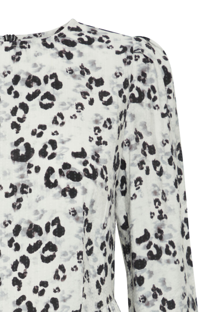 Valarie Mini Dress (Sleet Leopard)