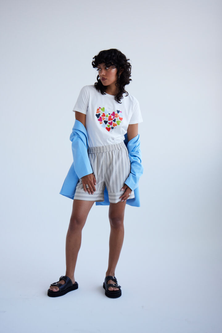 Hossi Hearts T-Shirt (Cloud Dancer)