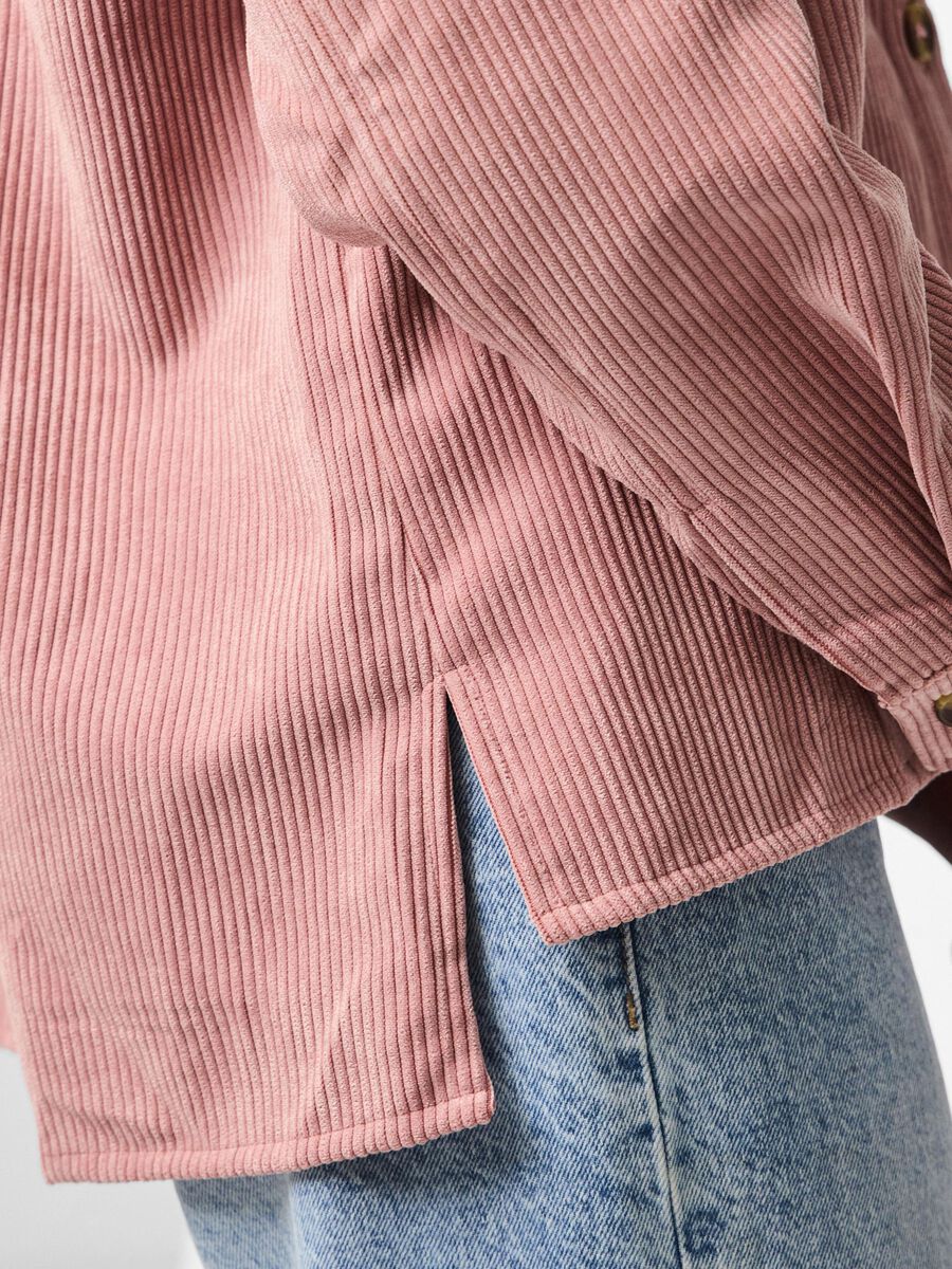 Aoife Corduroy Shirt (Ash Rose)