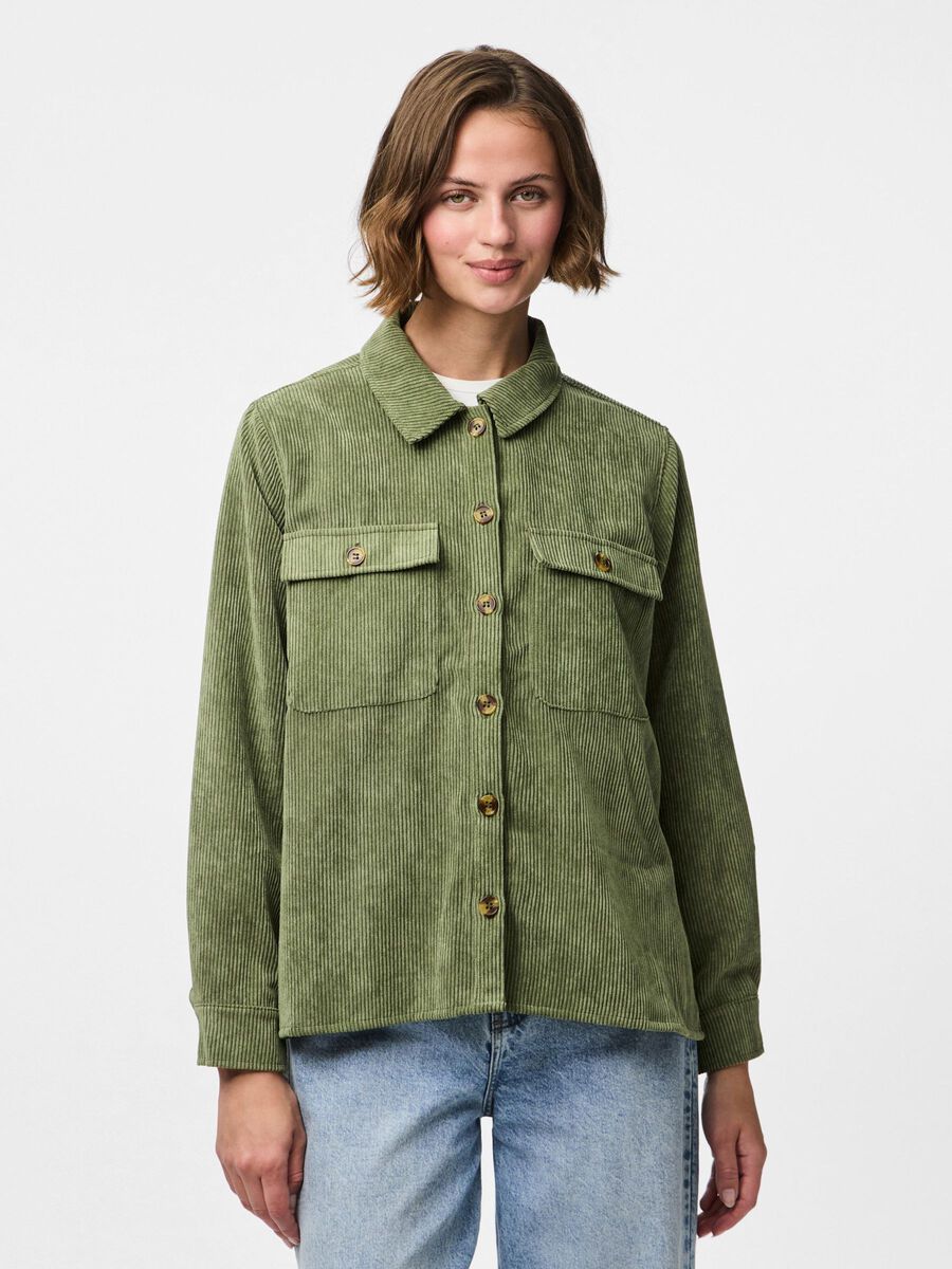 Aoife Corduroy Shirt (Olivine)