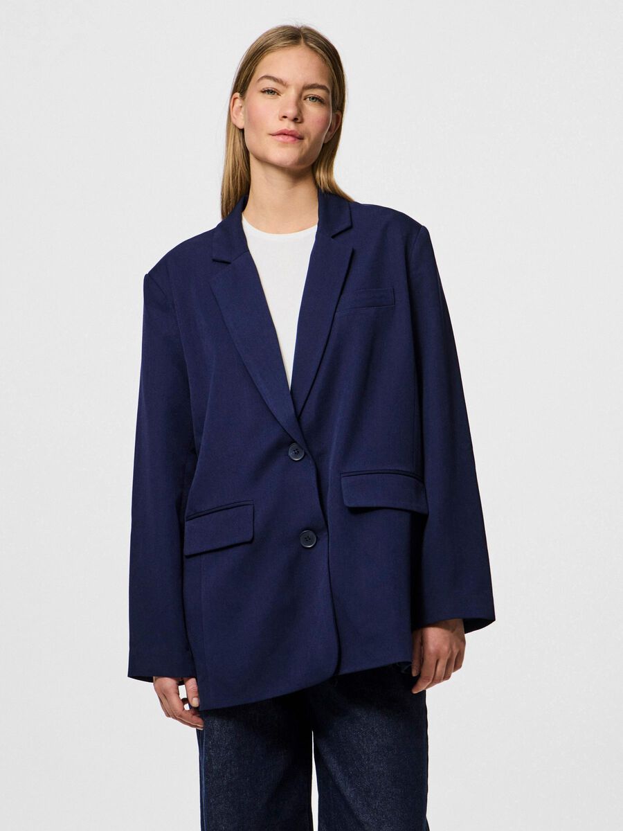 Kamil Loose Blazer (Maritime Blue)