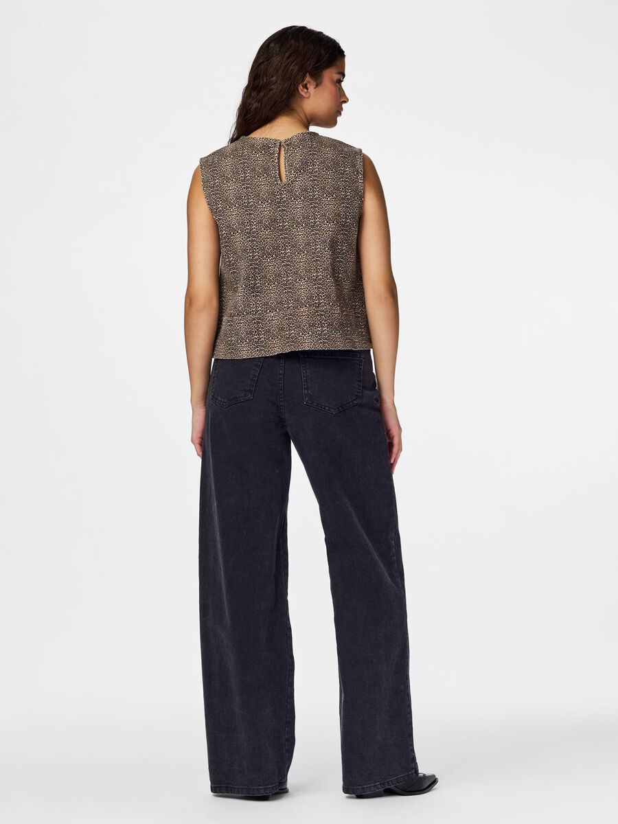 Lume Sleeveless Top (Rawhide/Mini Leo)