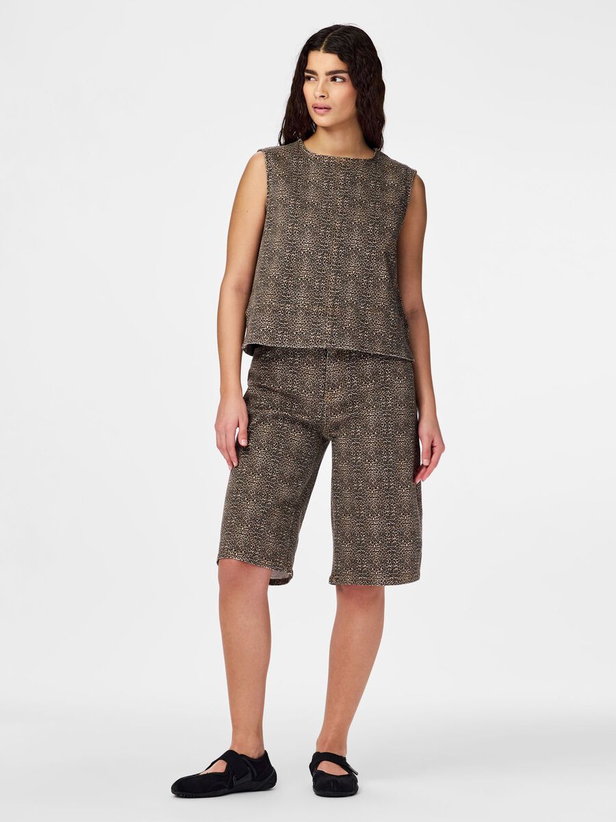 Lume Sleeveless Top (Rawhide/Mini Leo)