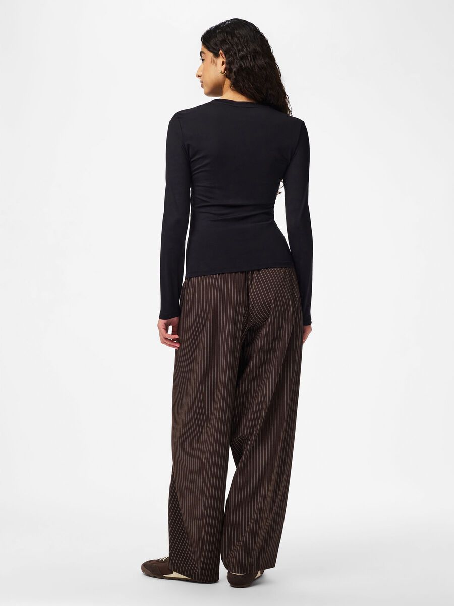 Lula Long Sleeve Top (Black)