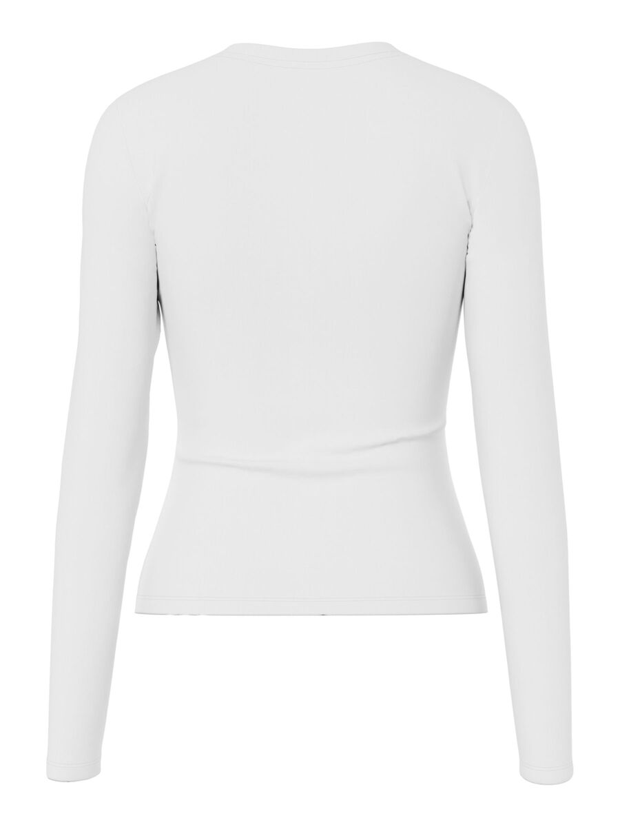 Lula Long Sleeve Top (Bright White)