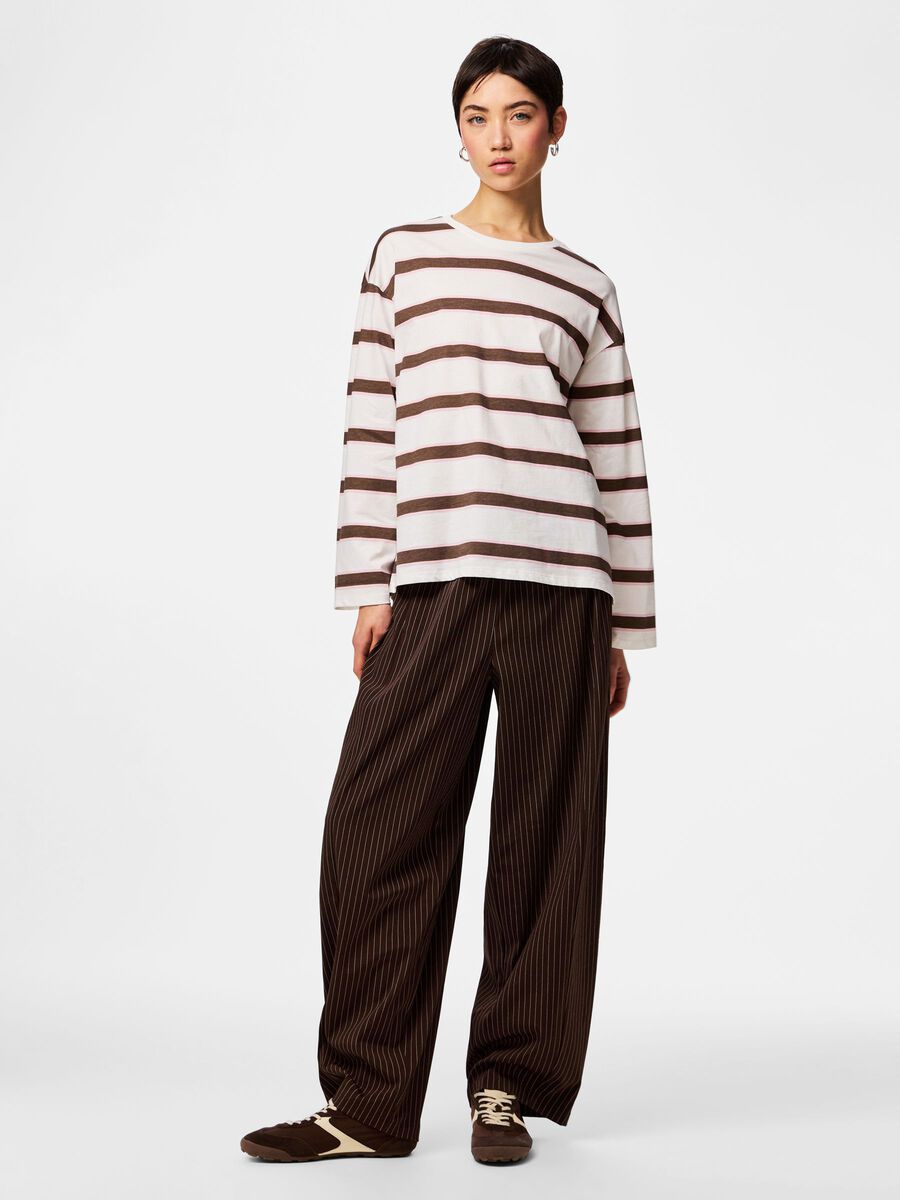 Mila Long Sleeve Top (Coffee/Quartz)