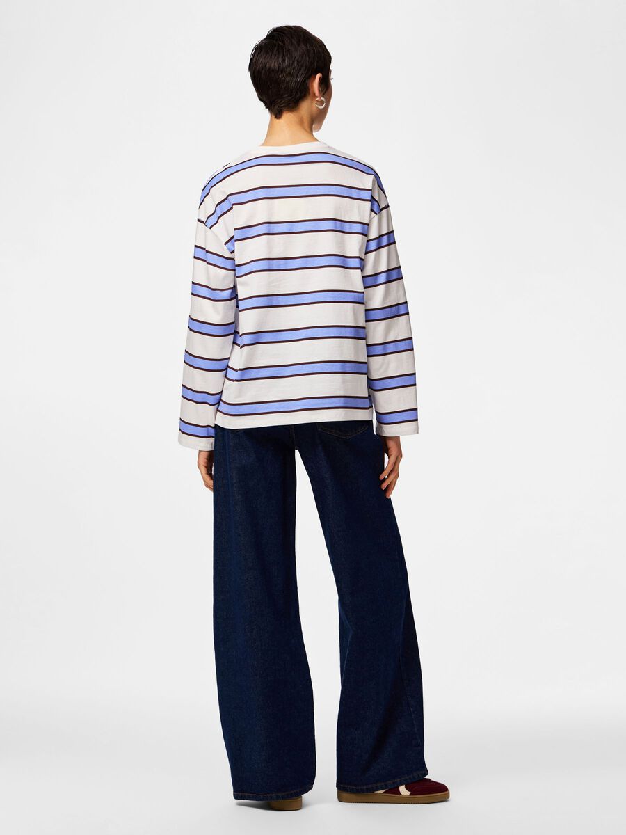 Mila Long Sleeve Top (Hydrangea)