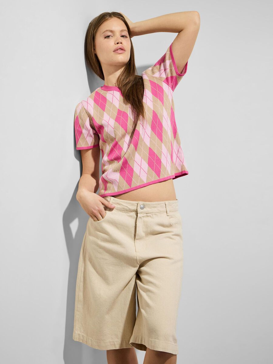 Farley Knit Top (Pink Tulle/Fuchsia)