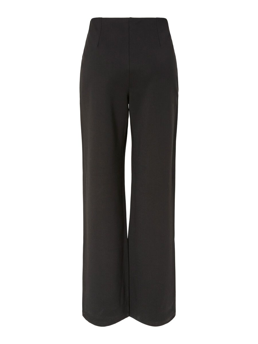 Hallie Wide Leg Trousers (Black)
