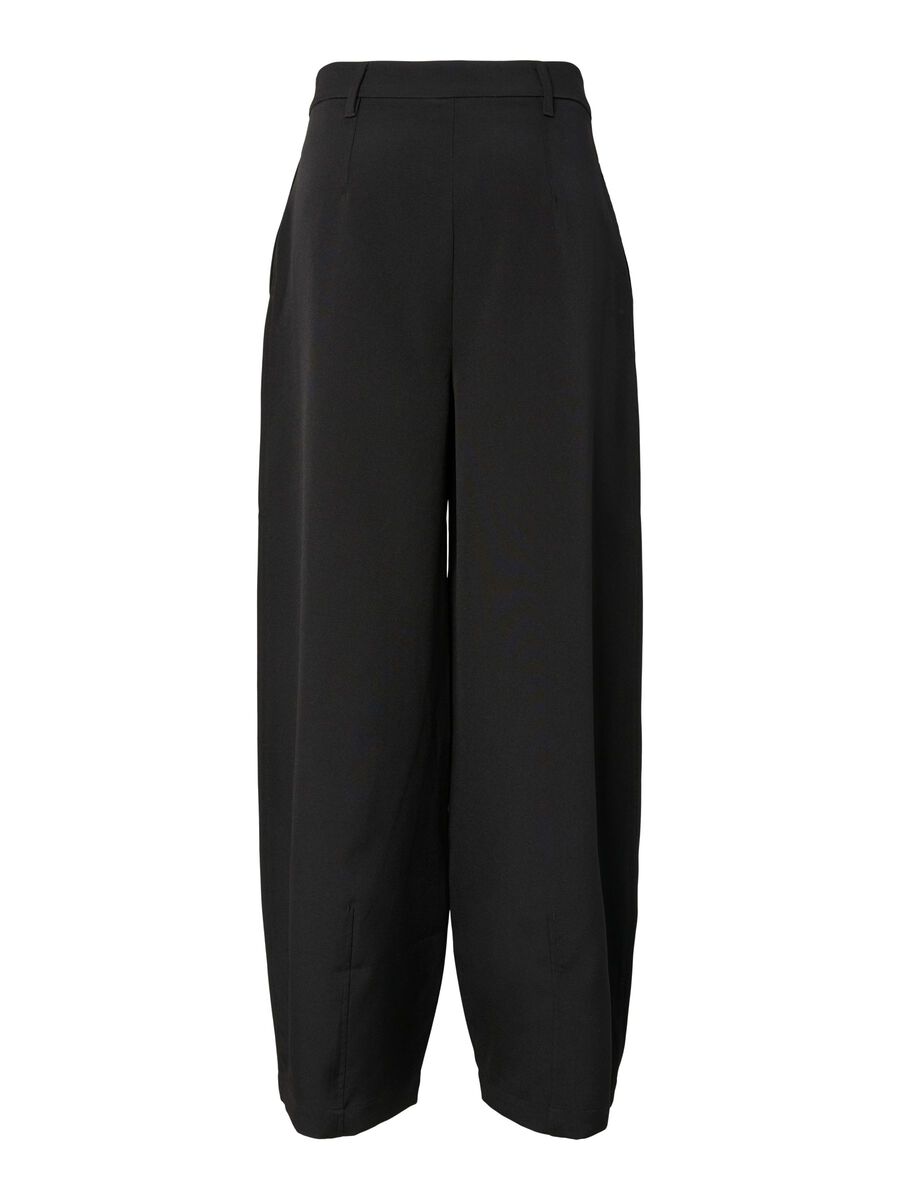Livia Barrel Leg Pants (Black)