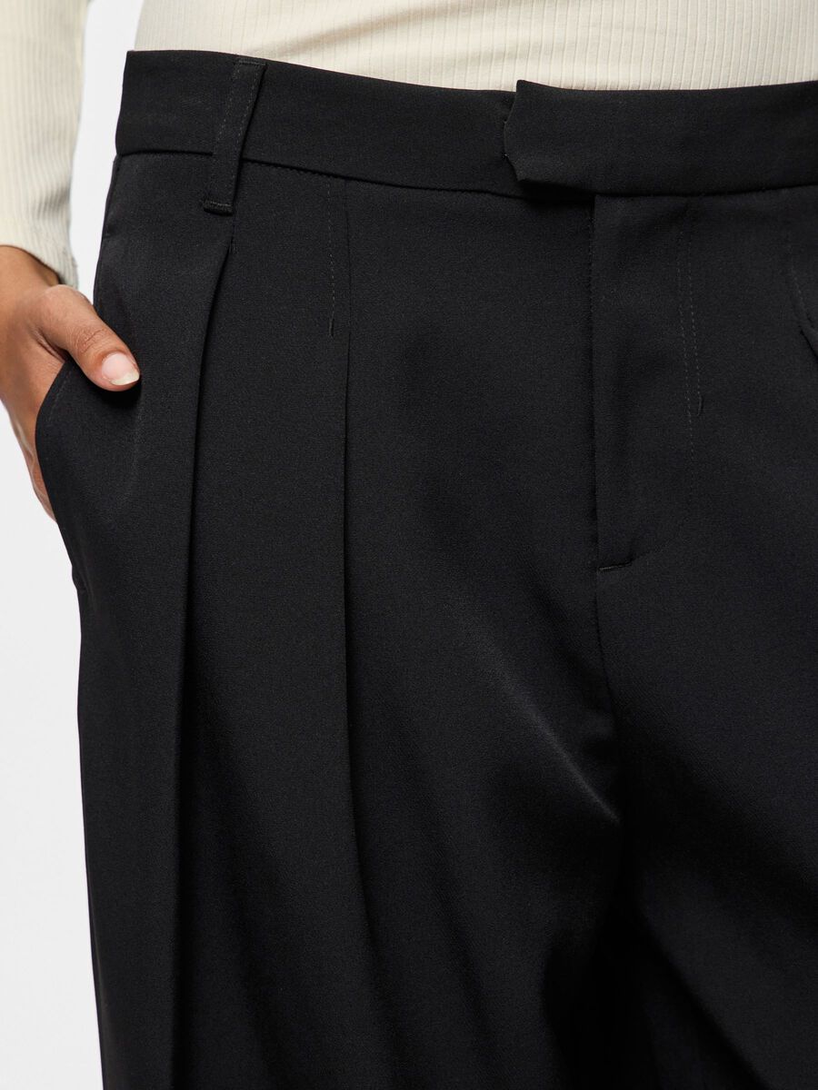 Livia Barrel Leg Pants (Black)